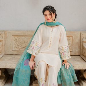 Front Heavy Embroidered ◾Sleeves Heavy Embroidered ◾Heavy Embroidered Trouser (Premium Quality) ◾With Digital Printed Shawl