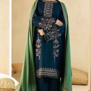 ◾Front Heavy Embroidered ◾Sleeves Heavy Embroidered ◾Heavy Embroidered Trouser (Premium Quality) ◾Heavy Embroidered Daman Patch ◾Dhanak Heavy Embroidered shawl