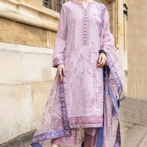 Embroidered Shamoze Silk with Adda Work and Stone Work  Trouser: Dyed Shamoze Silk  Dupatta: Heavy Embroidered Silk with 4-Side Embroidered Attached Lace`