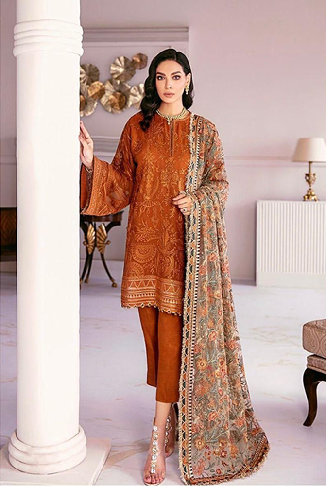 TITLE  FULL HEAVY EMBROIDERY NET DUPATTA WITH