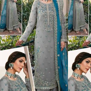 Back Heavy sequence Embroidered with Back Daman & Chake Broders