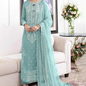 Fully Heavy Embroidery Chiffon Front Heavy Embroidered Neck  Heavy Embroidery Front Border Heavy Embroidery Chiffon Back  with Back Border Heavy Embroidery Selvees Heavy Embroidered Slevees Cuff Heavy Embroidered 02 Sides Chawk Bunches