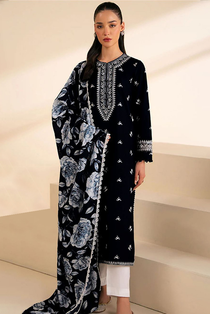 ◾Front Heavy Embroidered ◾Sleeves Heavy Embroidered ◾Heavy Embroidered Trouser (Premium Quality) ◾With Digital Printed Shawl