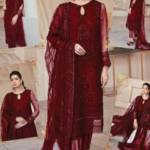 Net Sequence embroidery duptta with four side EPLIC ready to wear duppatta