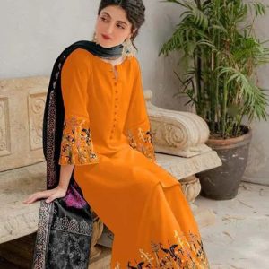 ◾Front Heavy Embroidered ◾Sleeves Heavy Embroidered ◾Heavy Embroidered Trouser (Premium Quality) ◾With Digital Printed Shaw